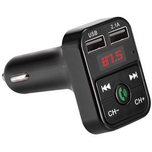 Auto Kit Handsfree Bluetooth Draadloze Fm-zender LCD MP3 Speler USB Charger 2.1A Auto-accessoires Handsfree Auto FM Modulator