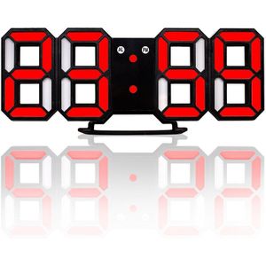 Tijd Grote Led Digitale Wandklok Temperatuur Alarm Datum Automatische Backlight Tafel Desktop Woondecoratie Stand Hang Klok