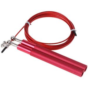 360 ° Draaibare Kogellager Rope Skipping Gym Fitness Mma Boksen Training Verstelbare Staaldraad Springtouw Aluminium Handvat