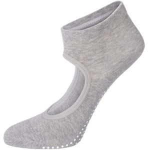 1 Paar Vrouwen Yoga Sokken Ballet Yoga Dans Barre Lage Sokken Antislip Ademend Backless Siliconen Sole Ademend Katoen pure