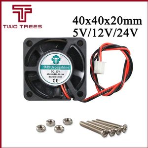 3D Printer deel 4020 DC koelventilator 5 V/12 V/24 V Borstelloze lager mini cooler 40mm fan radiator 40x40x20mm 40*40*20