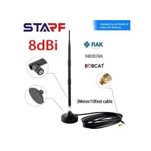 8dbi Helium Hotspot Mijnwerker Antenne Hoge Prestaties Omni Antenne 915Mhz Met Magnetische Voet Voor Rak 2 Nebra Indoor Bobcat 300