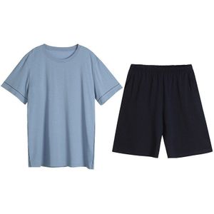 Zomer Modale Pyjama Casual Pyjama Shorts Voor Mannen Effen Kleur Pyjama Sets Mannelijke Comfortabele Cool Nachtkleding Shorts Thuis Suits