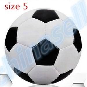 1Pcs Classic Zwart Wit Kind Size 4 Outdoor Butyl Innerlijke Voetbal Bal Standaard Volwassen Grootte 5 Pu Voetbal training Bal