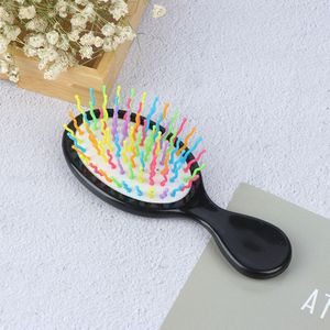 Baby Jongens Meisjes Haar Kam Plastic Borstel Kind Draagbare Reizen Anti-Statische Comfortabele Hoofd Massager Combs Snoep Kleur