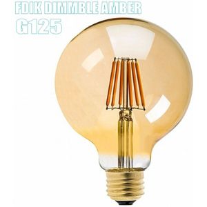 Dimbare Amber G125 8 Watt 12 Watt Led Antieke E27 E26 Vintage Retro Lamp 110V 220V Gloeilampen lamp Glas Bal Bombillas