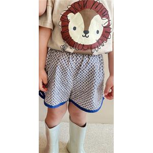 Boys and girls cotton floral shorts summer Unisex all-match thin beach shorts