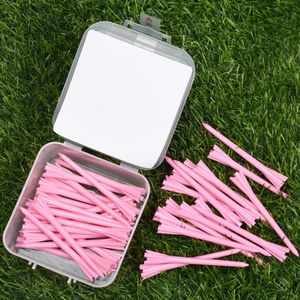 40 Stks/doos Golf Golf Tee Plastic 85Mm Onbreekbaar Plastic Golf Tees Duurzaam Stabiele Tees Golfbal Houder