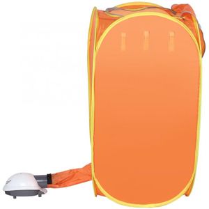 800W Draagbare Huishoudelijke Kleren Drogen Tas Mini Opvouwbare Elektrische Droger Machine Oranje