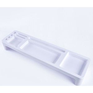 Plastic Kantoor Tafel Organisator Bureau Toetsenbord Rack Briefpapier Opslag Houder Computer Home Office Desktop Opslag Shlelf