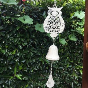 Gietijzer Uil Wind Chime Iron Wind Chime Hanger Outdoor Tuindecoratie Tuinieren Kruidenier