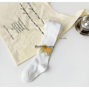 Zomer Dunne Mesh Bloemen Boog Kinderen Panty Meisjes Doordringende Lucht Sokken