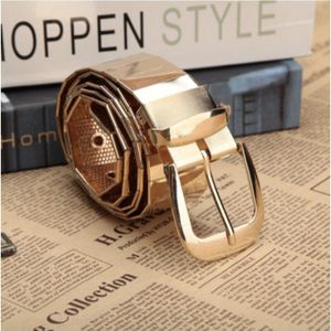 Mode zilveren gouden ketting riem voor jeans metalen dames riemen voor vrouwen man ketting riem Hoge kwal luxe taille femme