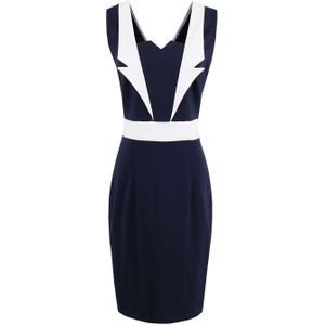 Zomer Gothic Sexy Chic Vintage Blauw Plus Size Elegante Vrouwen Midi Jurken Bodycon Retro Office Dames Vrouwelijke Mode Goth Jurk