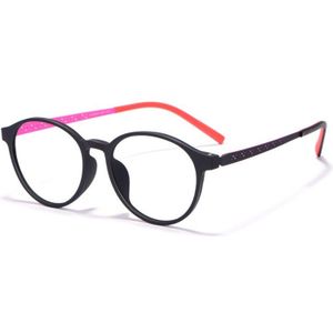 Plastic Frame Bril Volledige Velg Bril Unisex Kortzichtig Bril Ronde Eyewear Pure Titanium Tempels Armen