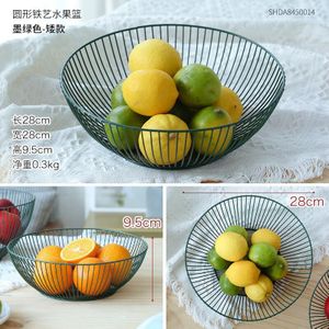 Onregelmatige Fruitmand Smeedijzeren Goud Rose Goud Moderne Woninginrichting Accessoires Keuken Woonkamer Decoratie Ornamenten