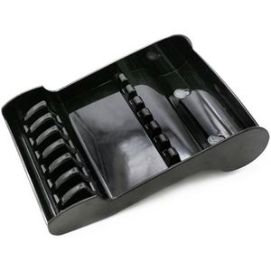Professionele Antislip Schaar Plastic Opbergdoos Voor Haar Salon Haar Schaar Opslag Kappers Gereedschap Stand Lade Organizer