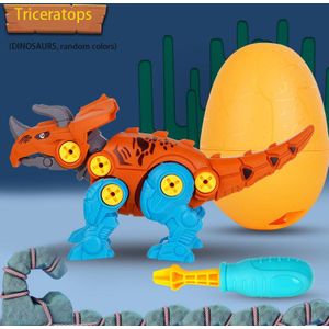Kinderen Vergadering Dinosaurus Speelgoed Puzzel Assembleren Capsule Speelgoed