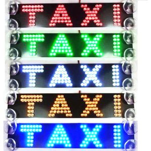 12 V Multicolor Taxi Voorruit Glas Lamp Taxi Derde Remlicht Remlichten Led Refit Auto Licht Dubbele rij
