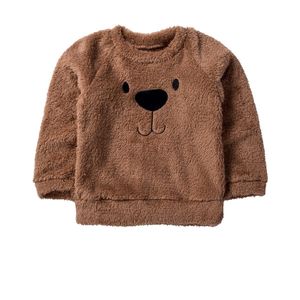 Meihuida Peuter Kids Baby Meisjes Jongens Dragen Trui Winter Warm Top Lange Mouw Bont Trui Dikke Warme Kleding