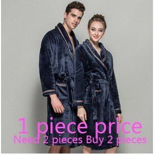 Gewaad -kleding badjas mannen Herfst winter dikke lange flanel mannen badjas mannelijke coral fleece kleed verlengen plus size effen