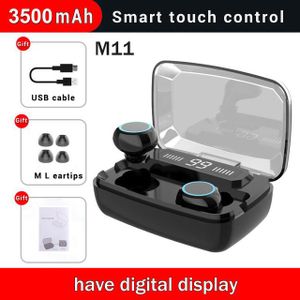 F9 & M11 3500 Mah Draadloze Hoofdtelefoon Tws Bluetooth 5.0 Koptelefoon Hifi Waterdichte Oordopjes Touch Controle Headset Voor Sport/ game