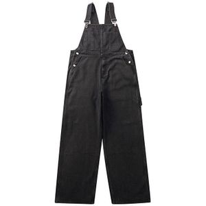 Japanse Retro Losse Overalls Mannen En Vrouwen Straight Casual Jeans Jumpsuit Plus Size Oversize Streetwear Jeans Broek