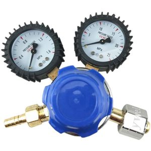 G5/8 Inlaat Dual Gauge Kooldioxide Gas Flowmeter Lassen Snijden Druk Gas Regulator, CO2 Regulator,