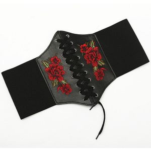 Taille Gordel Gothic Kleding Onderborst Corset Faux Leather Sexy Steampunk Beauty Bustiers Vrouwen Decoratieve Corset Riem Gratis Grootte