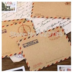 1 Lot = 100 Stuks Mini Vintage Envelop Enveloppen Vintage Mini Envelop Kleur Enveloppen