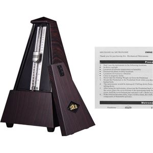 Draagbare Universele Mechanische Metronoom Abs Materiaal Voor Gitaar Viool Piano Bass Drum Instrument Praktijk Tool Voor Beginners