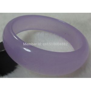 00139 Mooie Fijne Vrouwen Paars Gems Bangle Armband 55 ~ 61Mm