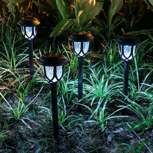 Retro Zonne Gazon Verlichting LED Tuinverlichting Kleine Vuurtoren Outdoor Gang Gangpad Verlichtingsarmaturen RGB
