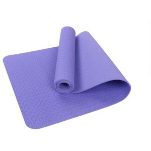 Antislip TPE Yoga Mat 183*60cm Smaakloos niet-giftige Materialen 6mm Dikte Gym mat voor fitness Sport in Huis