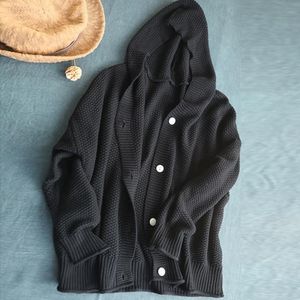 Johnature Koreaanse Casual Losse Mode Alle-Match Hooded Gebreide Trui Vest Herfst Eenvoudige Comfortabele Vrouwen Sweatet