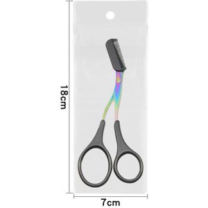 1Pc Wenkbrauw Trimmer Schaar Kam 3 Kleuren Wimper Haar Schaar Clips Vormgeven Wenkbrauw Razor Grooming Wenk Brauw Trimmer