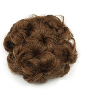 Soowee 8 Kleuren Bloemvorm Synthetisch Haar Krullend Haar Chignon Rubber Band Knot Donut Haar Roller Haarstukken voor Vrouwen