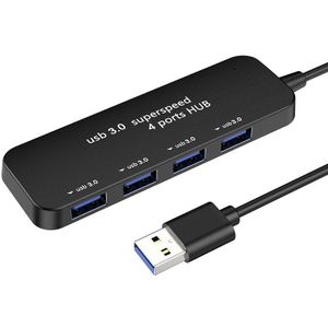 Usb 3.0 Hub Ultra-Dunne 4 Port High Speed Usb Hub Splitter Voor Macbook Laptop Tablet Pc Computer Multi-Apparaat Accessoires Adapter