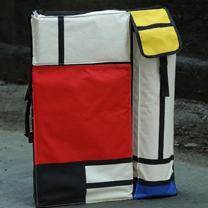 4k kleurrijke mode Draagbare Schilderen Board Bag Draagtas Tekening ezel tas Waterdicht Boord Carrying Schetsblok Zak