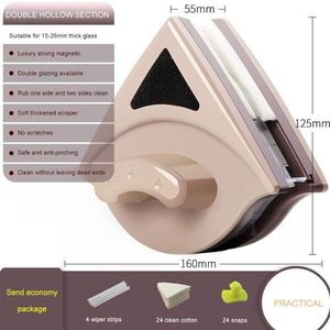 Double Side Glas Borstel Magnetische Window Cleaner Magneten Huishoudelijke Ruitenwisser Cleaning Tools Voor Wassen Venster