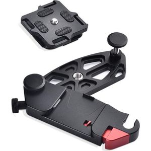 Aluminium Rugzak Camera Clip Quick Release Mount Met 1/4 Statief Schroeven Voor Dslr Cam Riem Riem Knop Hanger Holder Stand