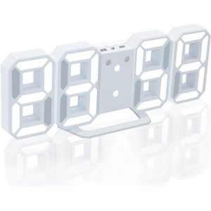 Moderne 3D LED Digitale Klok Tafel Klok Horloges 24 of 12-Uur Display Alarm Snooze Wekker Voor Home kamer Decal