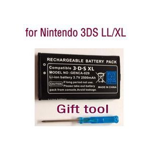3.7V 2000 mAh/2500 mAh Oplaadbare Li-Ion Batterij pack voor 3DS LL XL