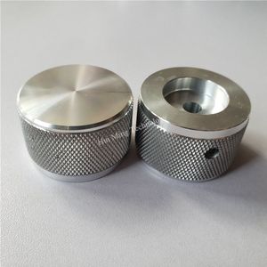 2 Stuks Aluminium Knop Potentiometer Knop 35*22*6Mm Scrub Potentiometer Cap Auto Knop Switch Cap Encoder voor Versterker