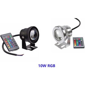 Led Onderwater Fontein Licht Zwembad Vijver Aquarium Aquarium Led Lamp 12V 10W Rgb 16 Kleuren IP68 waterdichte