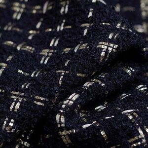 De Product Tweed Blauw En Drie-Dimensionale Geweven Tweed Stof Jas Kleding Stof