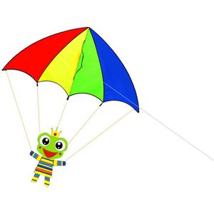 Kleurrijke Cartoon Parachute Kite Outdoor Sport Enkele Lijn Flying Kite Met 30 M Vliegende Lijn Voor Kids Volwassenen Camping Vliegende kite