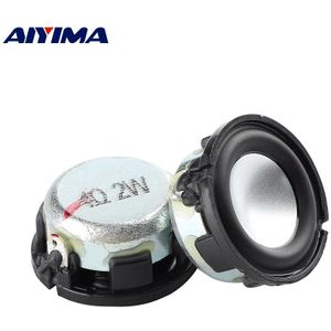 Aiyima 2Pcs 1 Inch Full Range Sound Speaker 24Mm 4 8 Ohm 2W Neodymium Mini Luidspreker Diy bluetooth Speakers