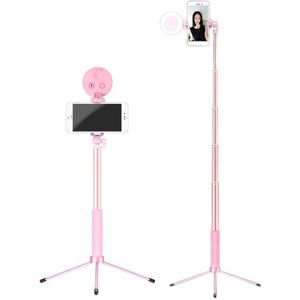 Led Selfie Stok Statief 1.7M Uitschuifbare Live Ring Licht Stand 4 In 1 Met Monopod Telefoon Mount Voor Iphone X 8 Android Smartphone