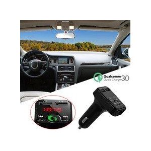 Auto Kit Handsfree Draadloze Bluetooth stereo FM music Transmitter LCD MP3 Speler USB Charger 2.1A